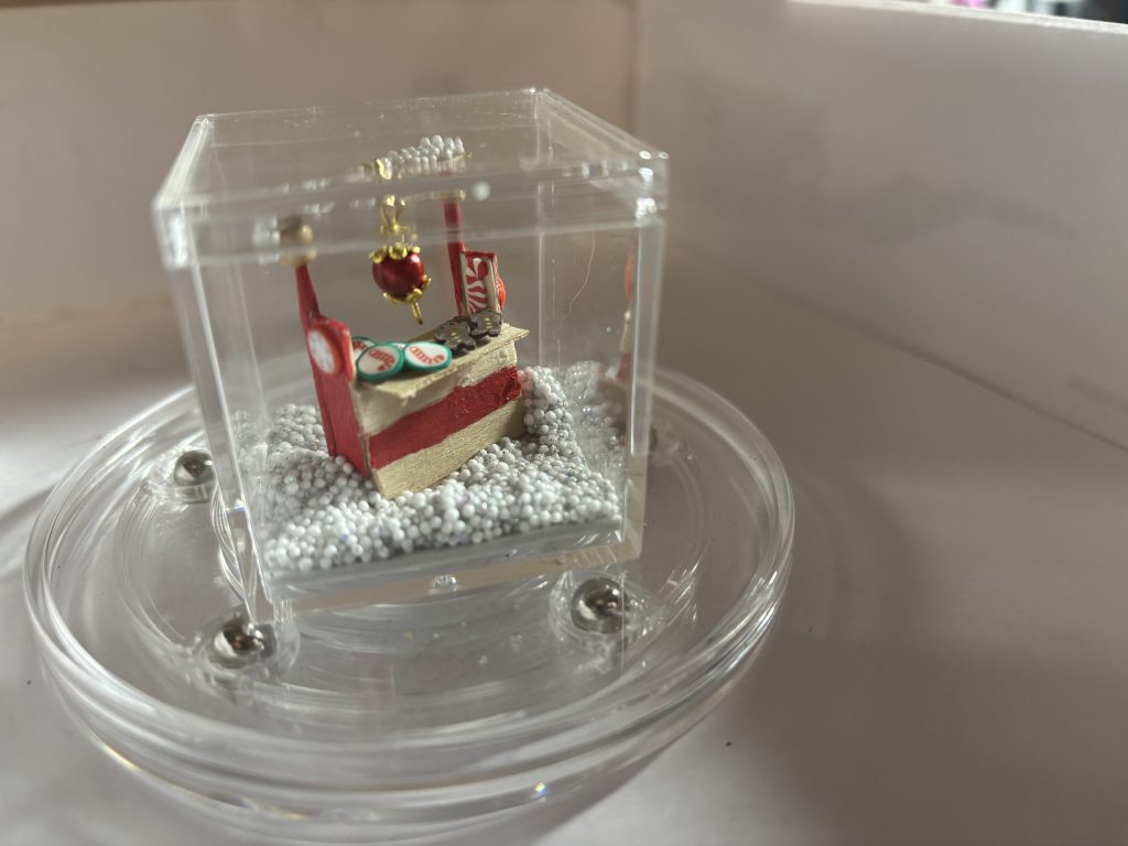 Miniature christmas market