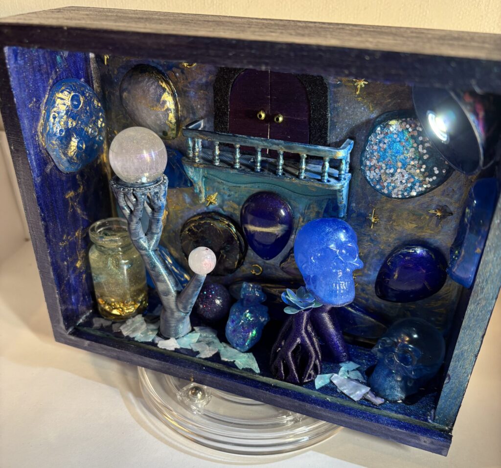 A miniature that shows a galaxy garden